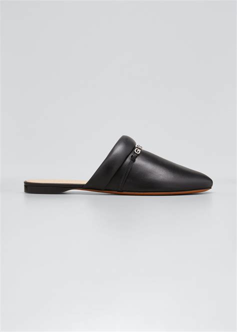 Givenchy Elba Logo Napa Mule Slippers 